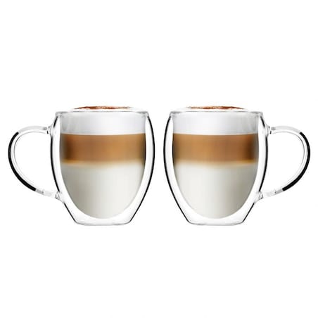 Komplet 2 szklanek z podwójną ścianką i uszkiem Noa 250 ml 29767