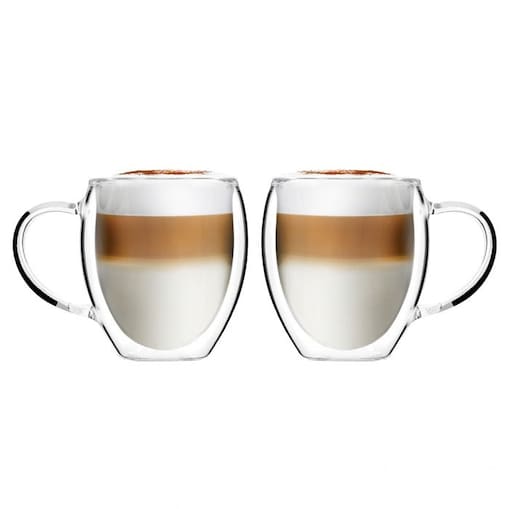 Komplet 2 szklanek z podwójną ścianką i uszkiem Noa 250 ml 29767