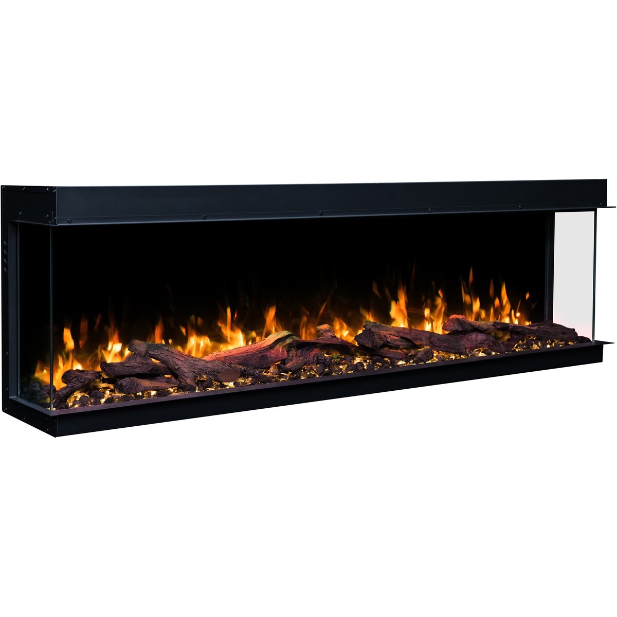 Kominek elektryczny à 3 côtés Emotion Flame Solis 90 - do zabudowy - 90x30x46 cm - kominek LED - funkcja grzania 750/1500 W