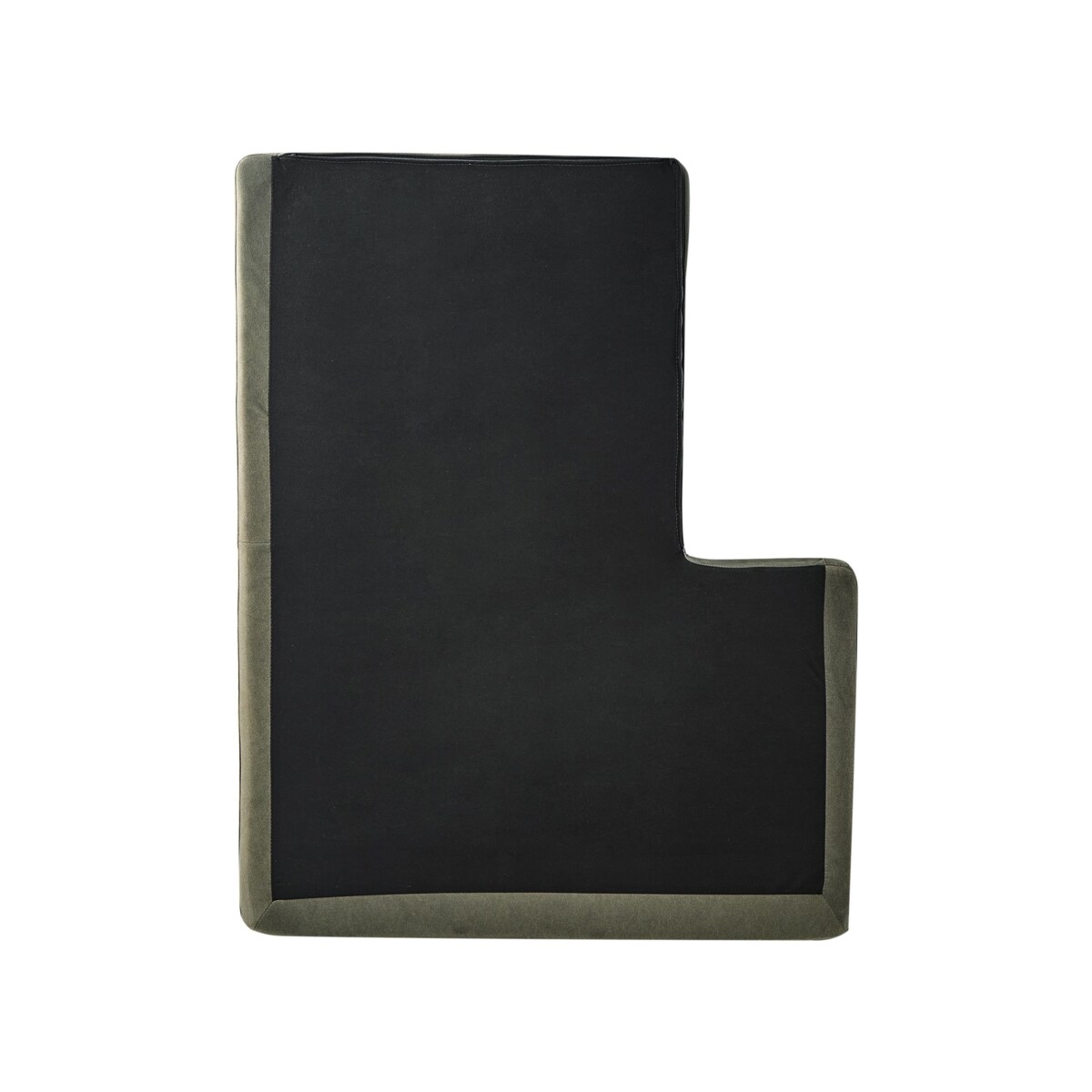 Sofa narożna prawostronna KIRUNA Welur Ciemnozielony Prawostronny