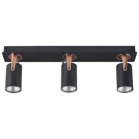 Lampa sufitowa 3-punktowa metalowa czarna KLIP