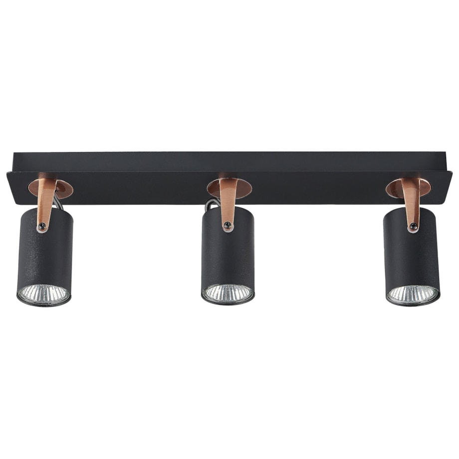 Lampa sufitowa 3-punktowa metalowa czarna KLIP