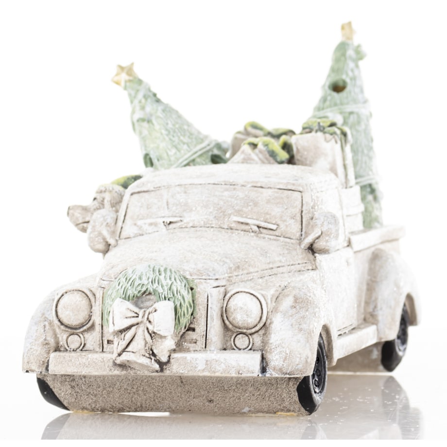 Dekoracja - samochód LED 10,5x15x8 cm CAMION-3 miś kierowcą