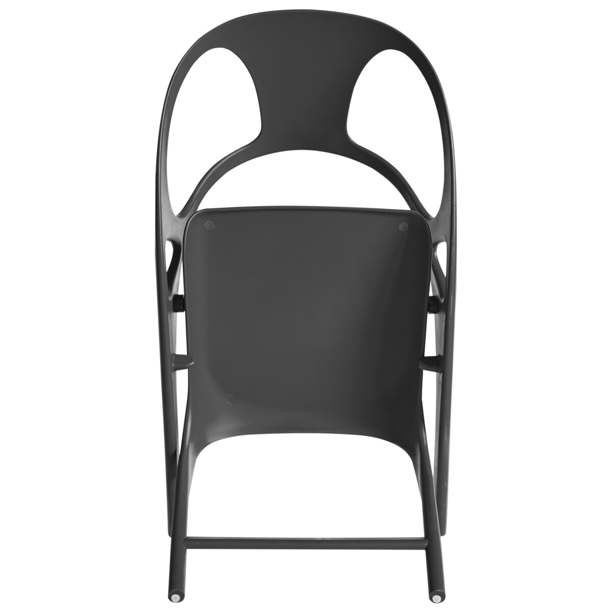 Zestaw 4 krzeseł ogrodowych Składane NEMI Czarny