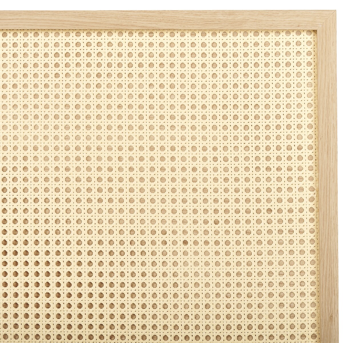 Łóżko Rattan MONPAZIER 160 x 200 cm Jasnobrązowy