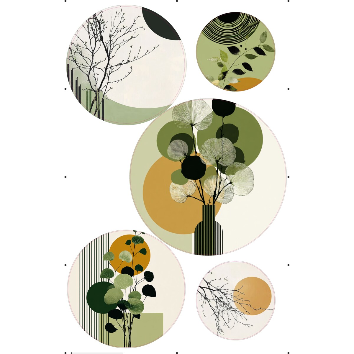 Nowoczesne Obrazy ścienne na ścianę do pokoju salonu sypialni Liście Natura