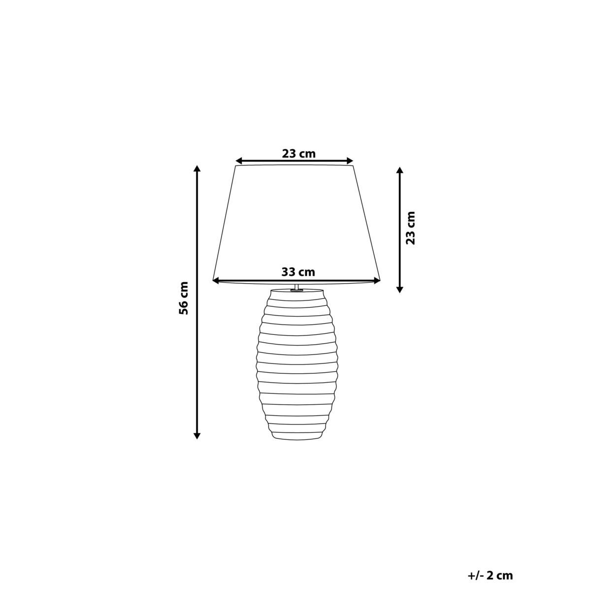 Lampka nocna porcelanowa złota EBRO