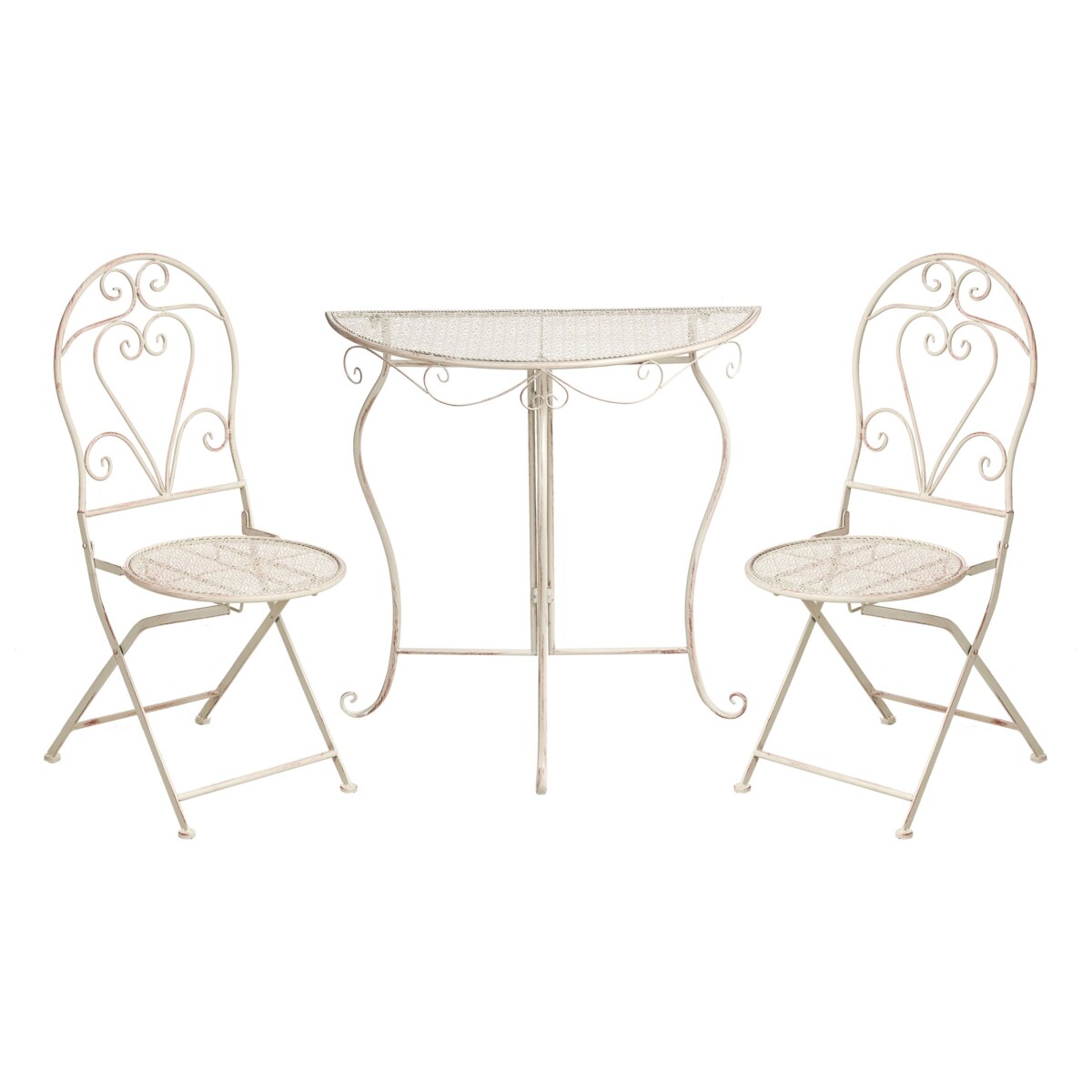 Zestaw mebli balkonowych FOLELLI Metal Jasnobeżowy