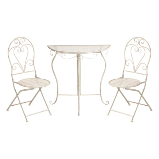 Zestaw mebli balkonowych FOLELLI Metal Jasnobeżowy