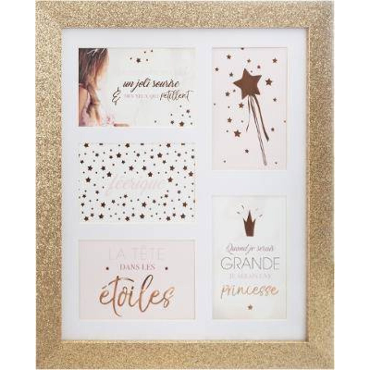 Multiramka na zdjęcia GLITTER, 5 zdjęć