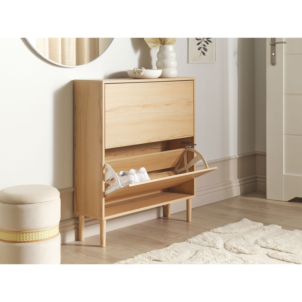 Szafka na buty NORRIS Jasnobrązowy