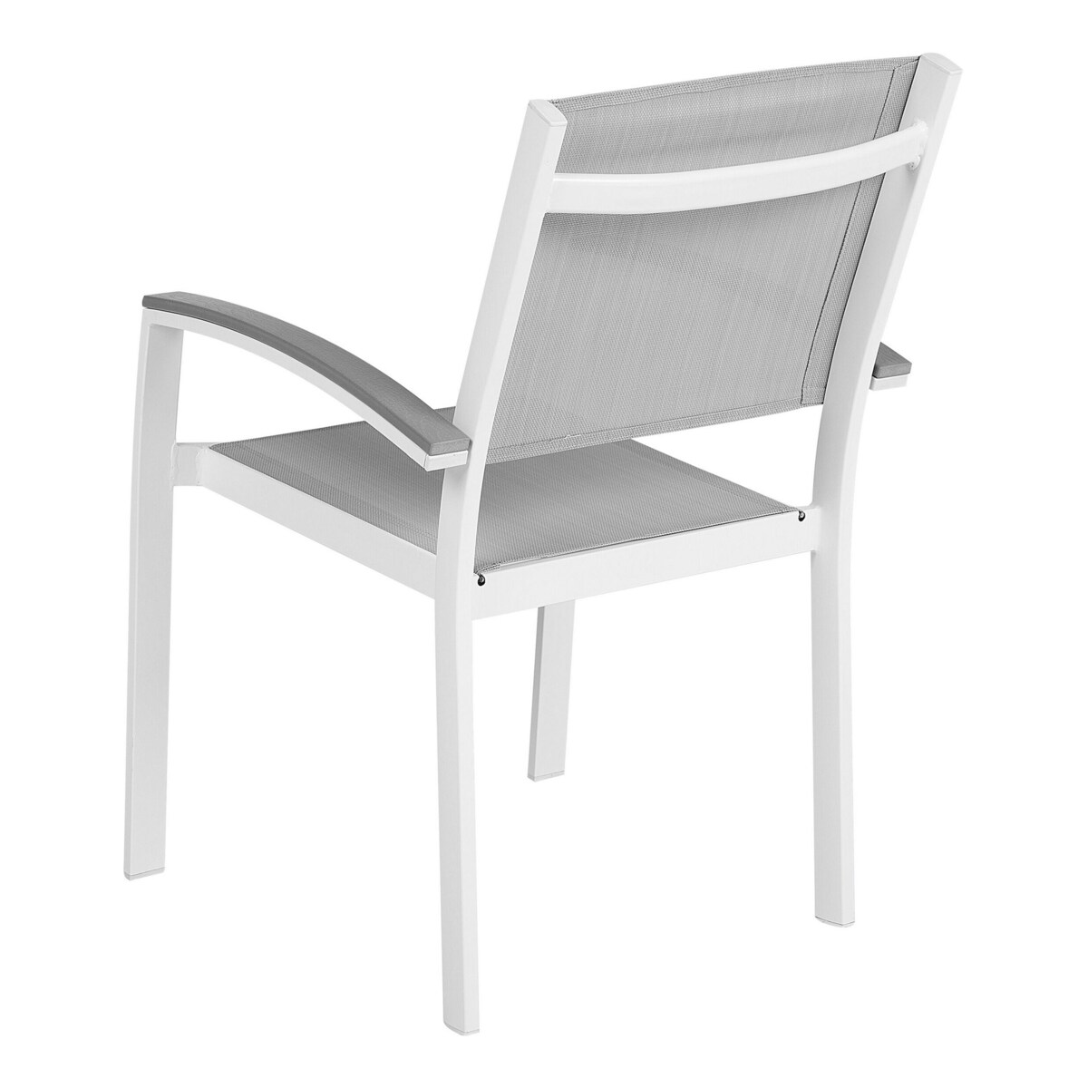 Zestaw 2 krzeseł ogrodowych szary PERETA