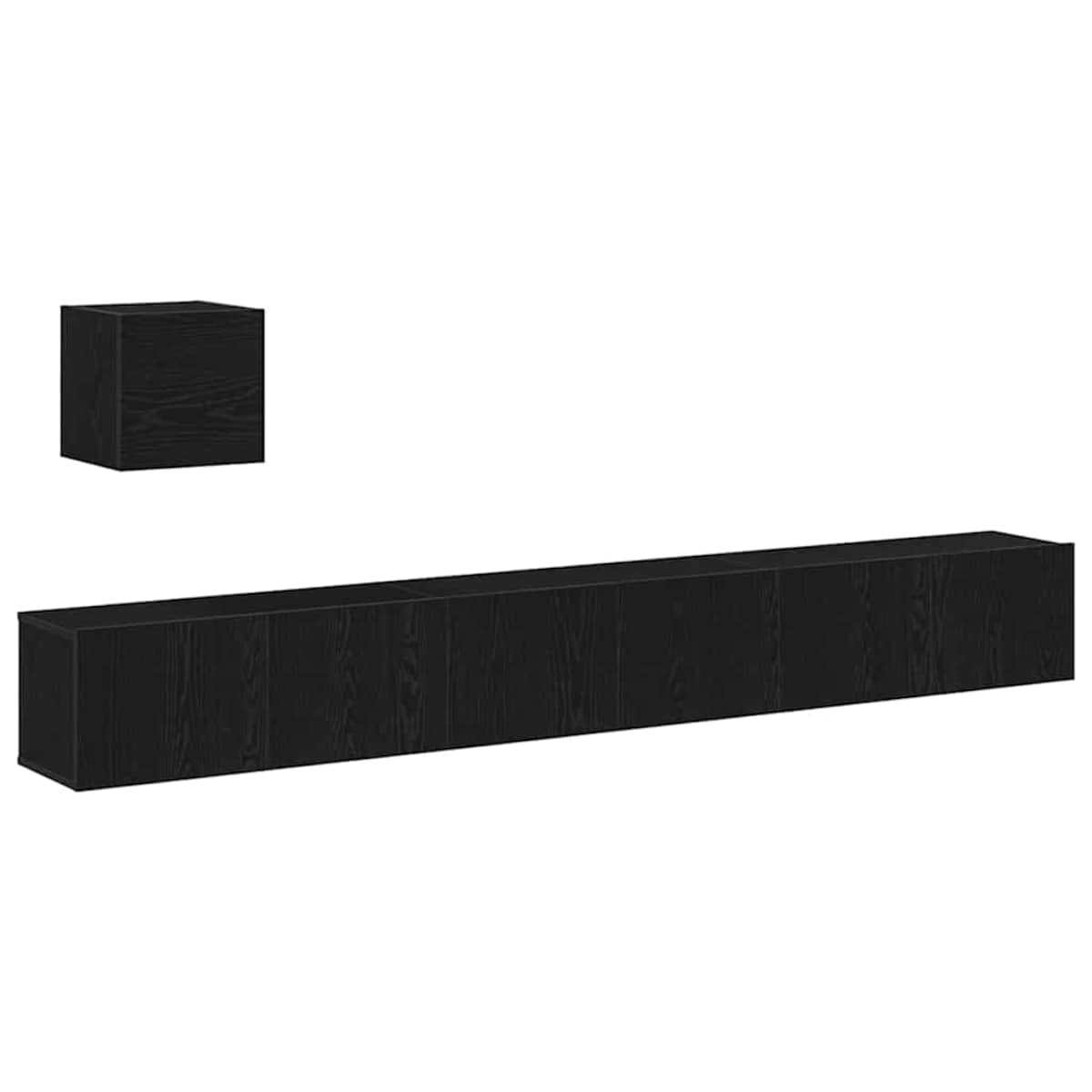 vidaXL Zestaw szafek RTV 4 pcs Czarny dąb 80 x 30 x 30 cm