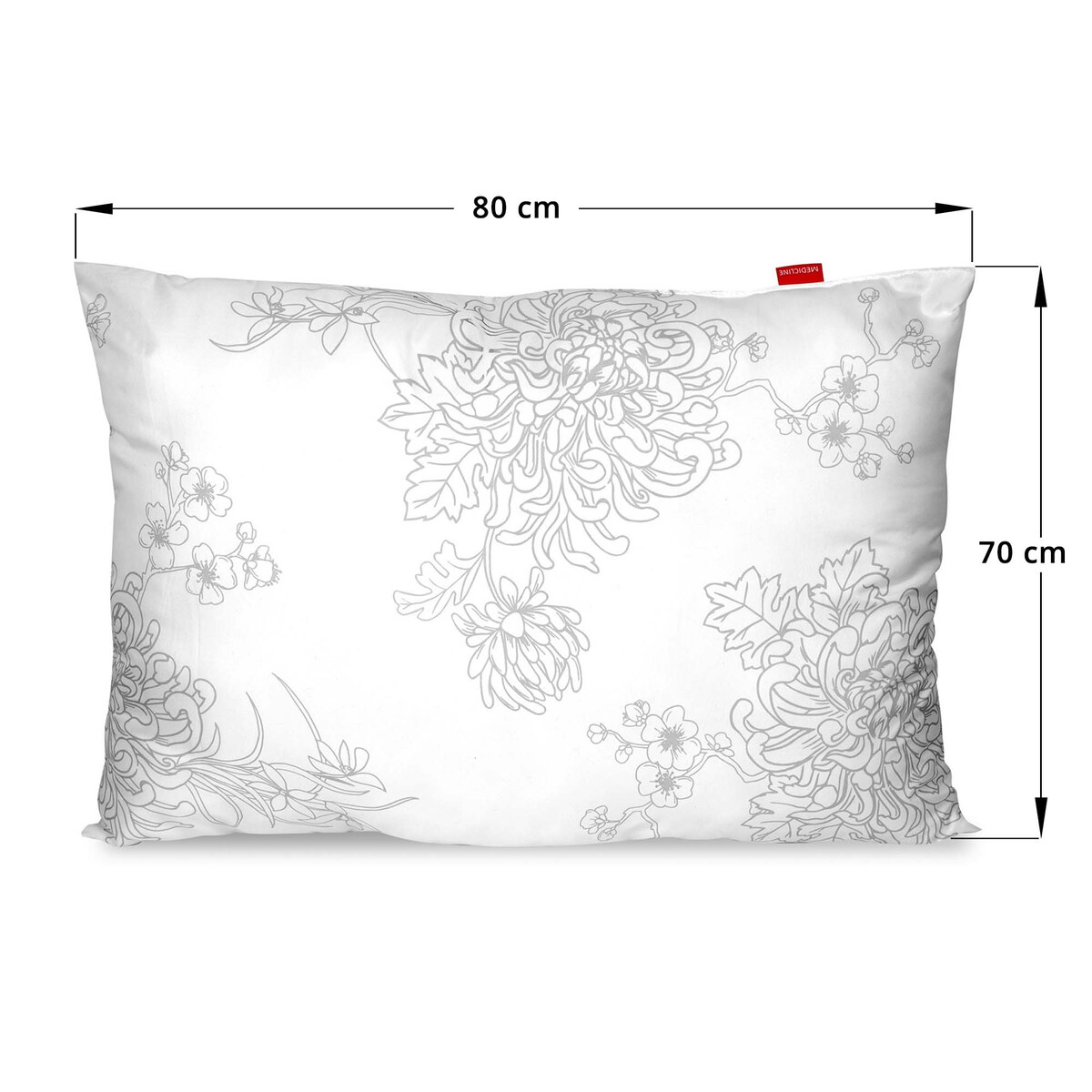 Poduszka Do Spania Mikrofibra Drukowana Antyalergiczna 70X80 Cm