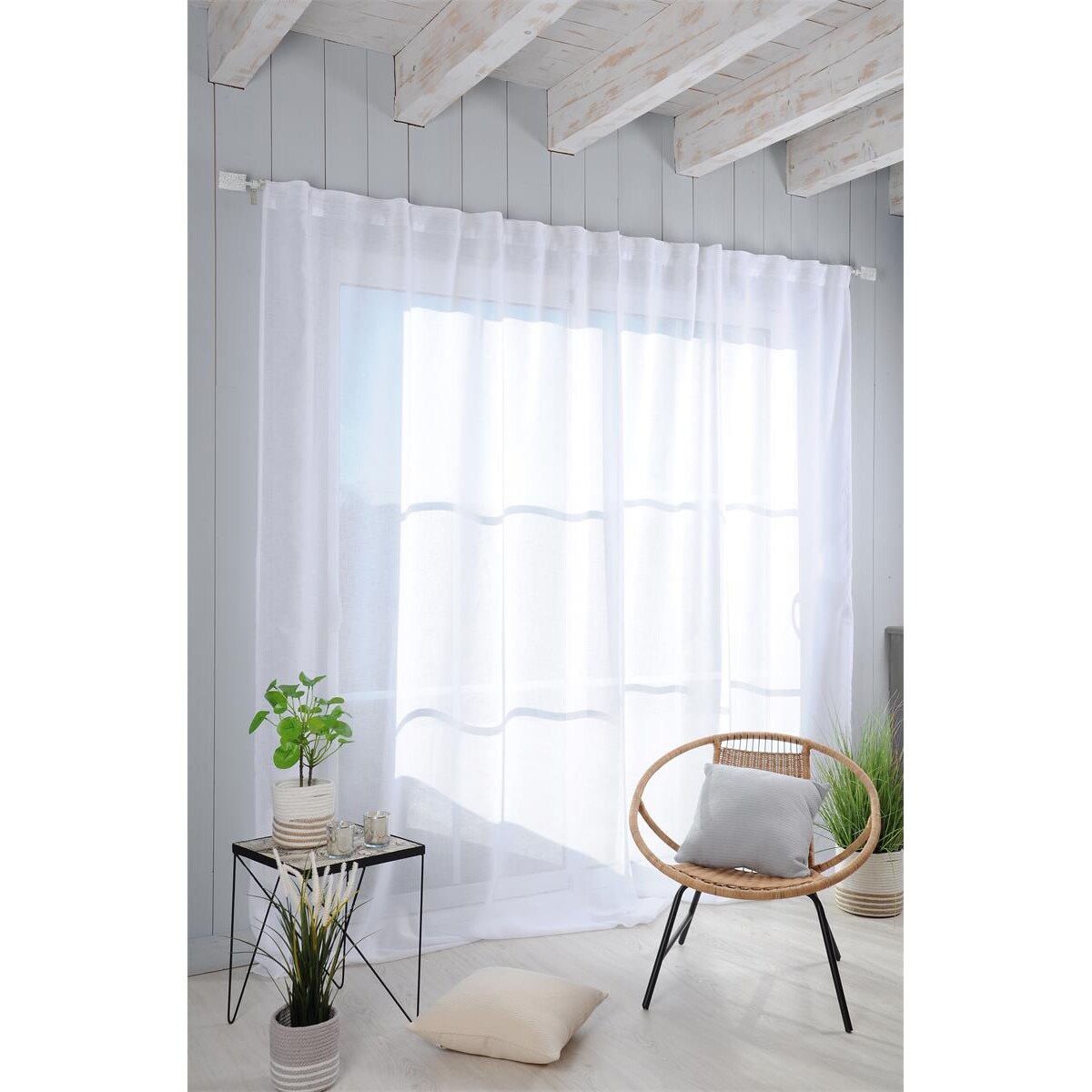 Firana MADRID biała, 290 x 260 cm