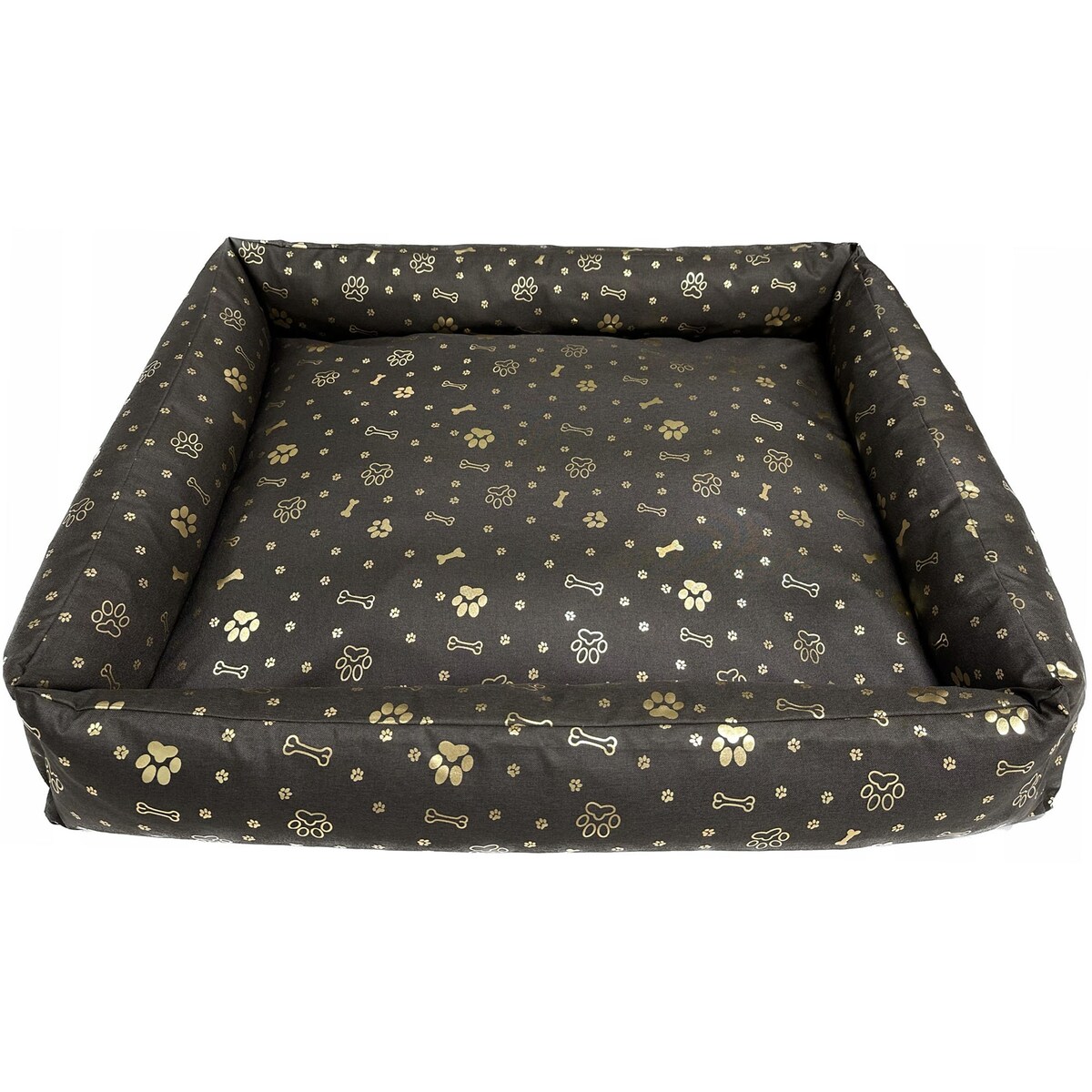 Legowisko Dla Psa Kanapa Posłanie 115X95 Cm Wodoodporne Poduszki Pikowane Kość Złota