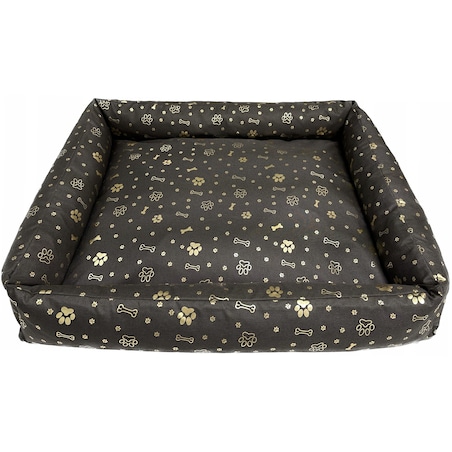 Legowisko Dla Psa Kanapa Posłanie 115X95 Cm Wodoodporne Poduszki Pikowane Kość Złota