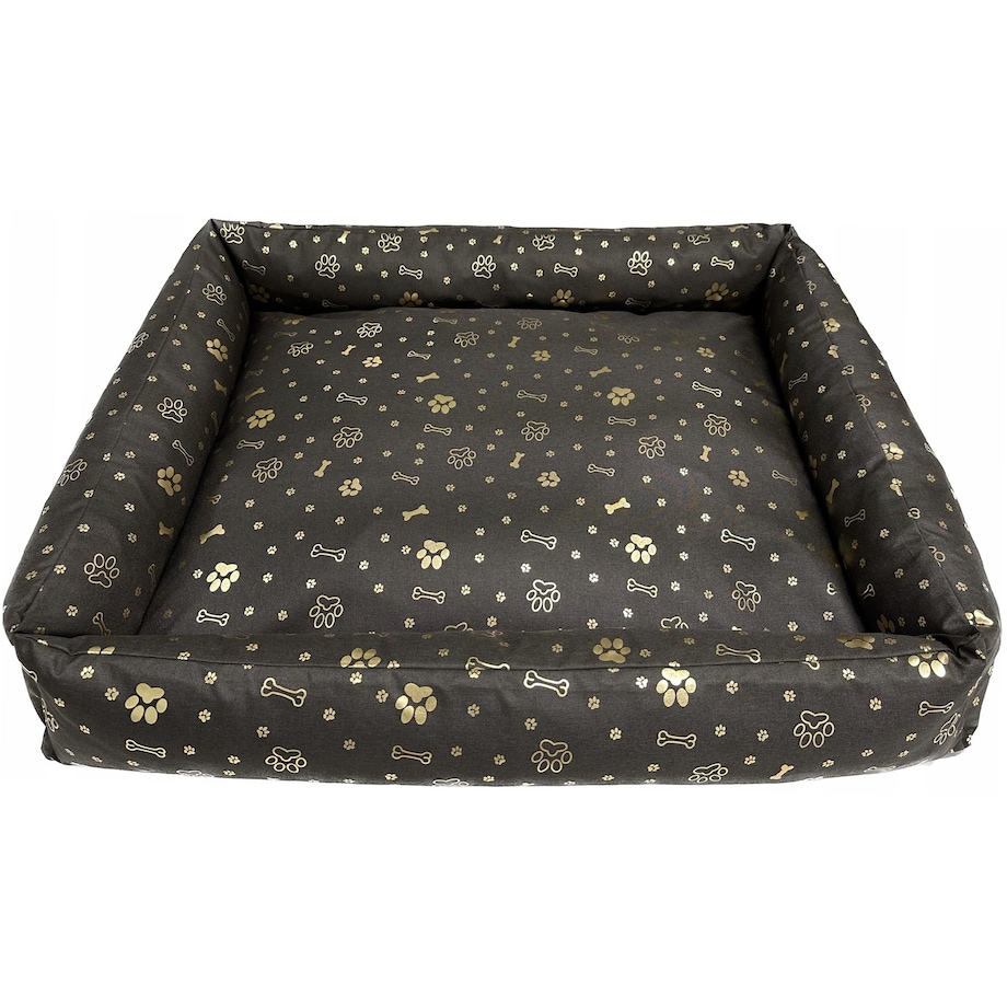 Legowisko Dla Psa Kanapa Posłanie 115X95 Cm Wodoodporne Poduszki Pikowane Kość Złota