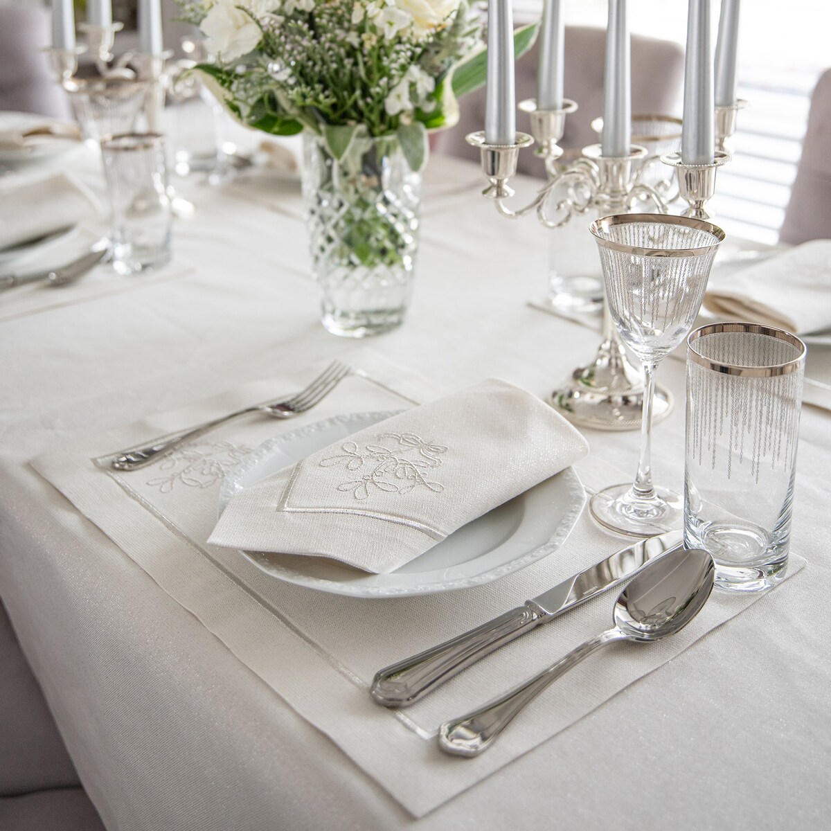 Podkładki Mistletoe Silverline - 4 sztuki