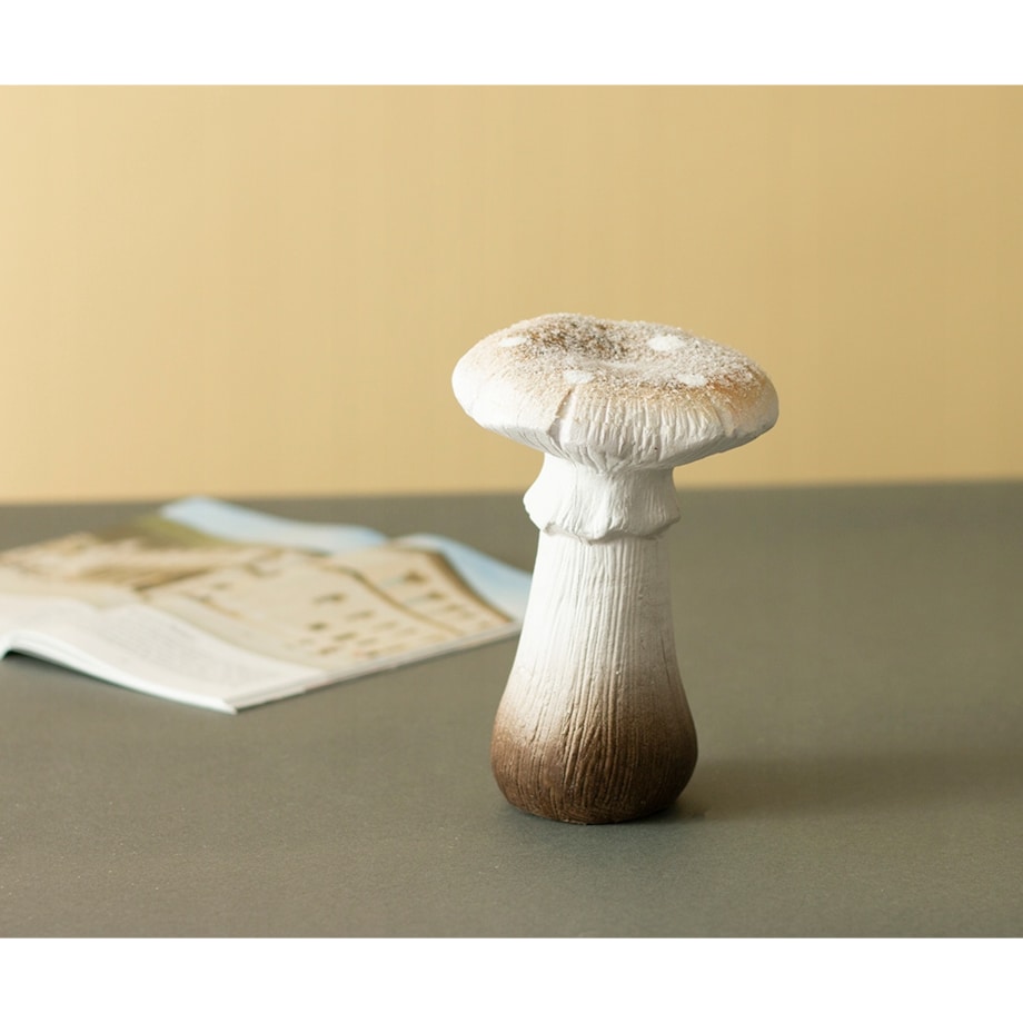 FIGURKA GRZYB biało-brązowy wys. 14cm