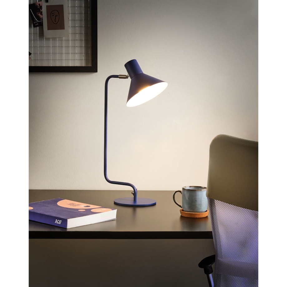 Lampa stołowa RIMAVA Regulowana Metal Niebieski