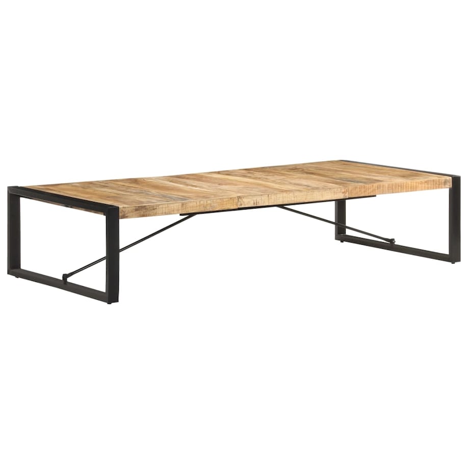 vidaXL Stolik kawowy, 180 x 90 x 40 cm, surowe drewno mango