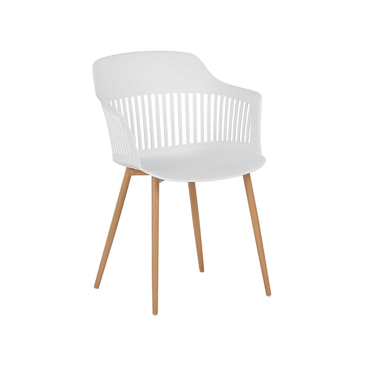 Zestaw 2 krzeseł do jadalni biały BERECA