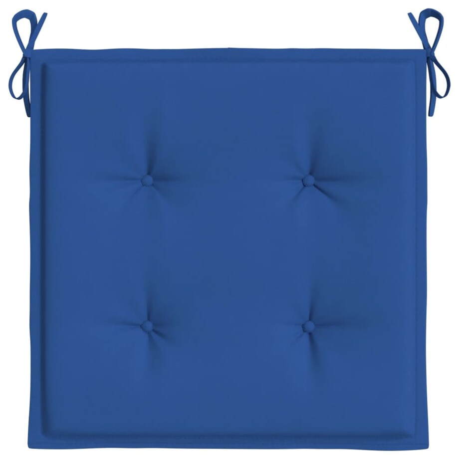 vidaXL Poduszki na krzesła ogrodowe, 2 szt., niebieskie, 50x50x3 cm