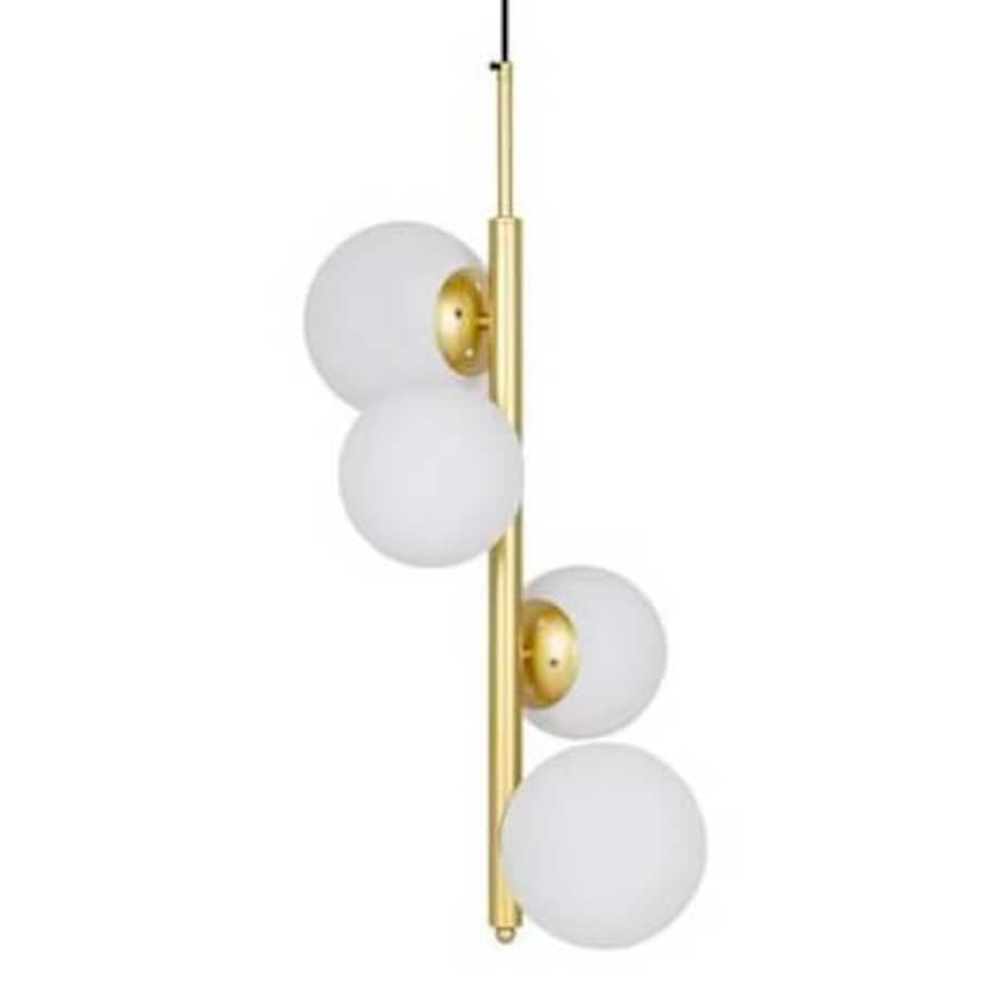 Wisząca lampa do sypialni Cordel szklane kule białe molekuły