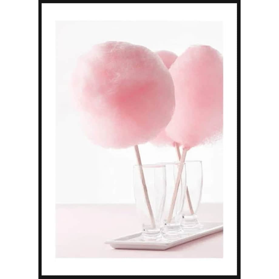 Różowa Wata Cukrowa - 21x30 cm