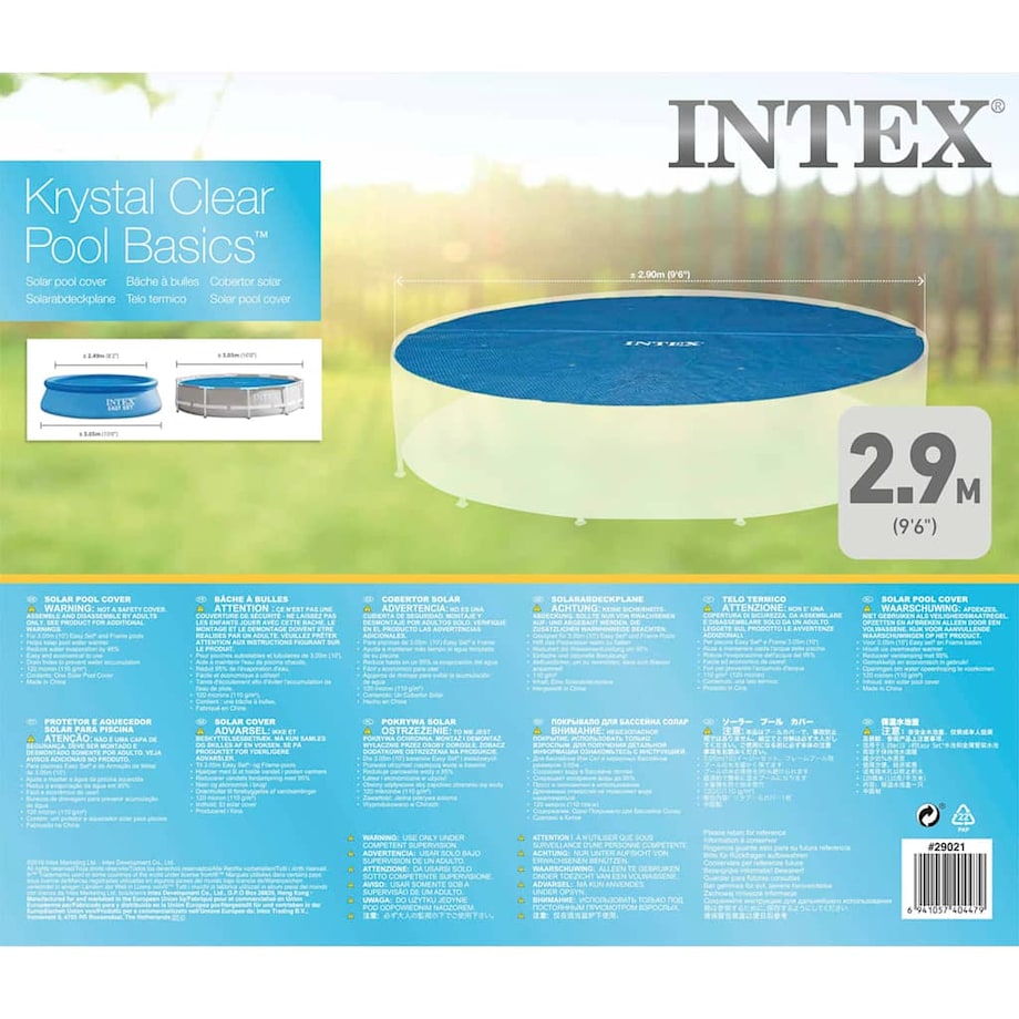 Intex Okrągła plandeka solarna na basen, 305 cm, 29021