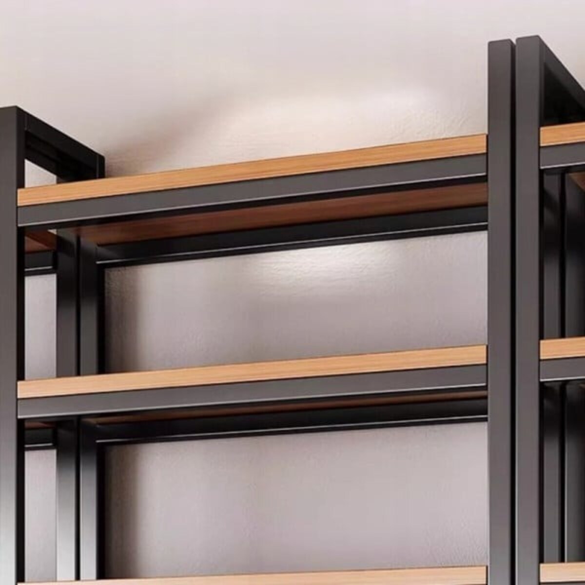 Regał industrialny stojący półka na książki loft 190 cm metalowa rama