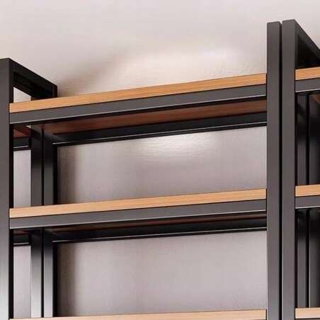 Regał industrialny stojący półka na książki loft 190 cm metalowa rama