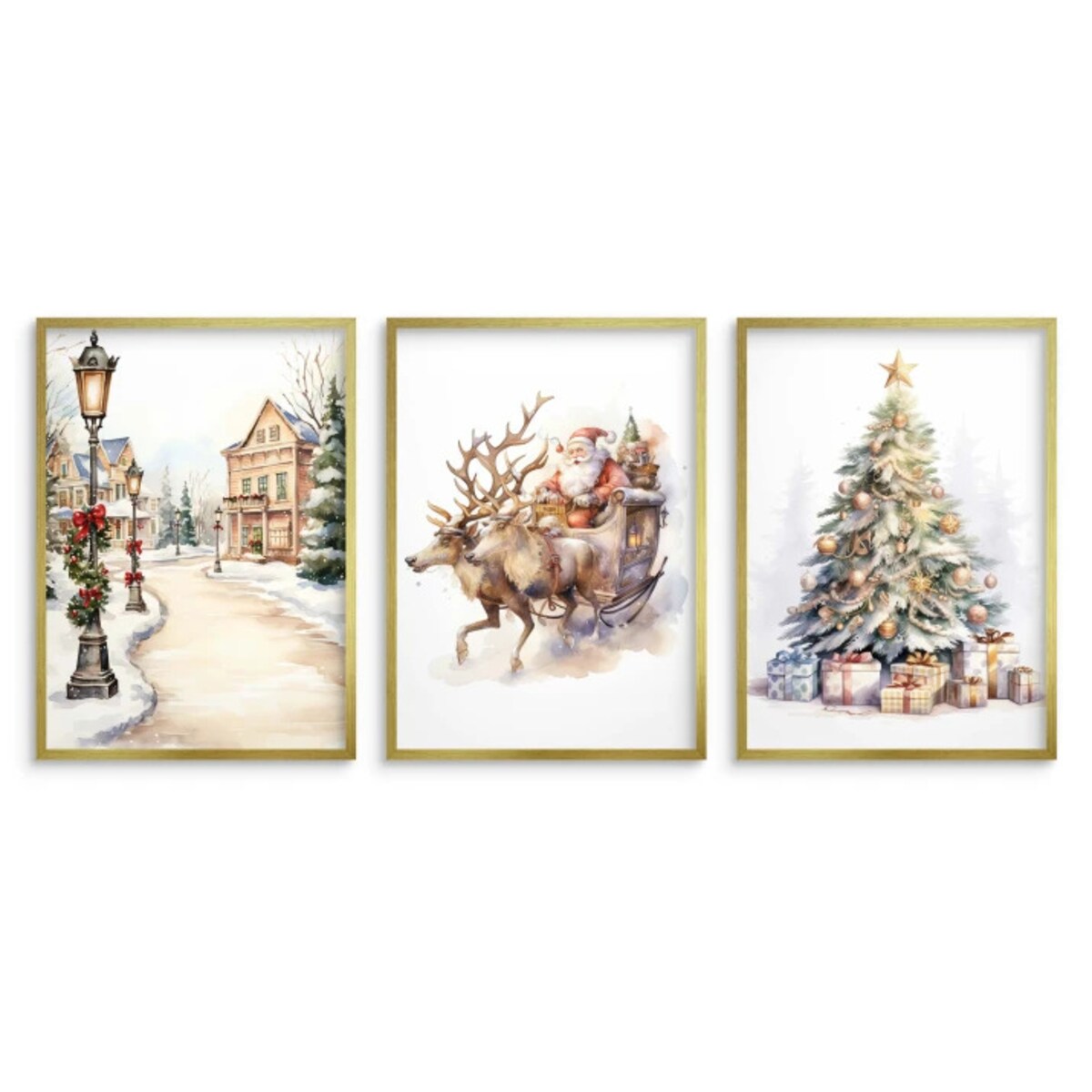 Plakaty na Święta Boże Narodzenie Obrazy Świąteczne do pokoju salonu