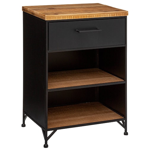 Szafka nocna CIERNA z szufladą