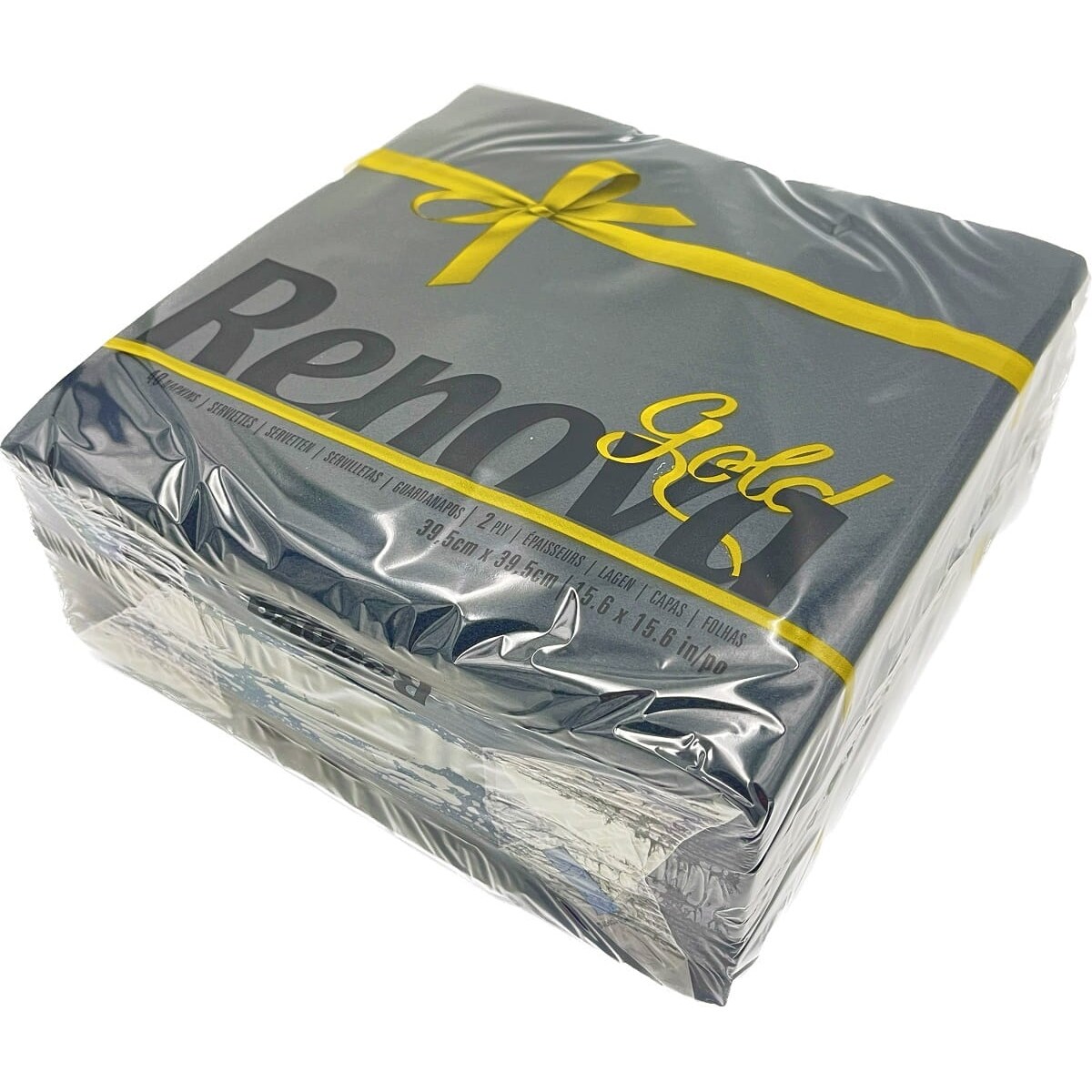 Serwetki stołowe Renova GOLD czarne 40szt