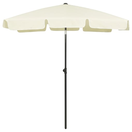 vidaXL Parasol plażowy, piaskowy żółty, 180x120 cm