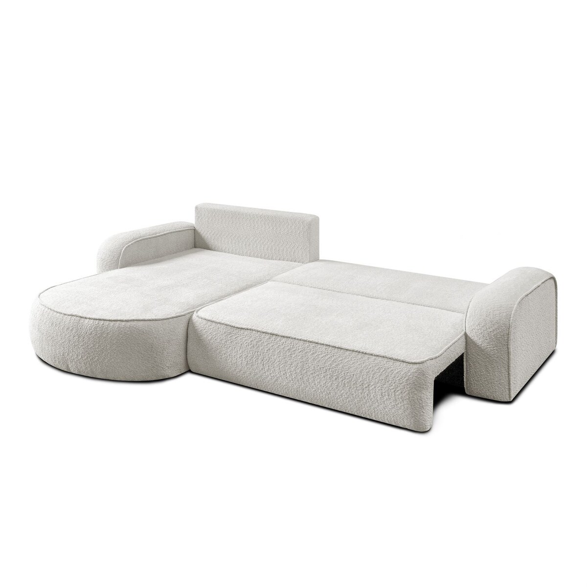 Rozkładany narożnik VENUS II z pojemnikiem na pościel, Coral 65