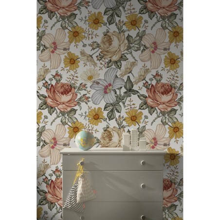 Tapeta Wiejskie kwiaty, 416x254cm