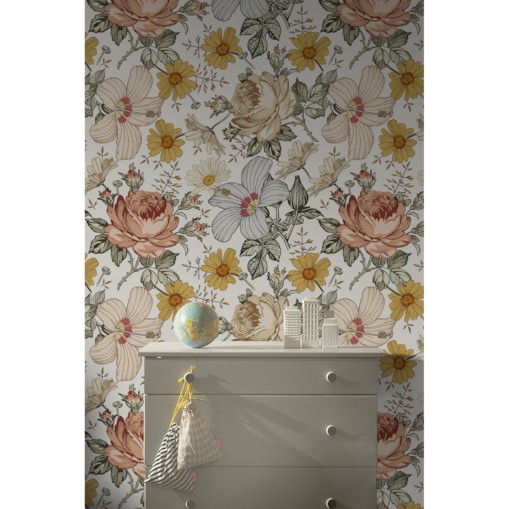 Tapeta Wiejskie kwiaty, 416x254cm