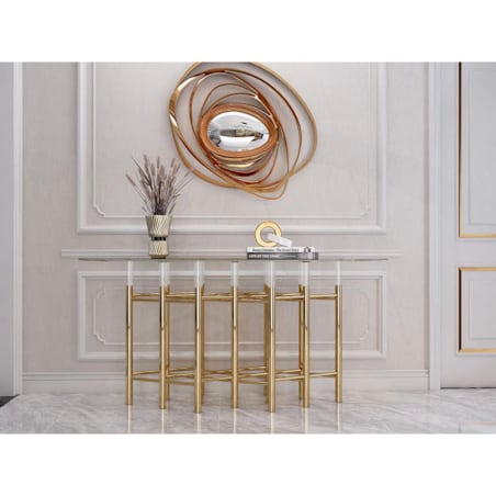 Konsola / komoda złota Amaretto Premium 170x40x80