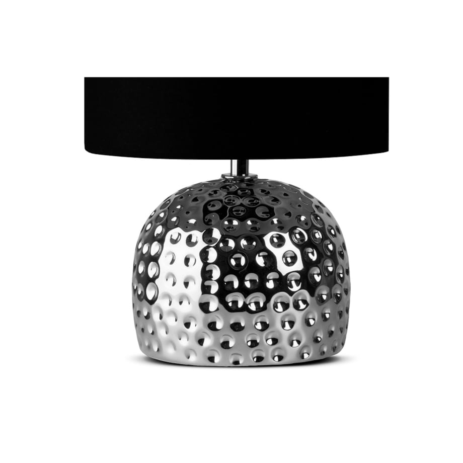 KONSIMO FRAGI Lampa stołowa 2szt., kolor czarno-srebne