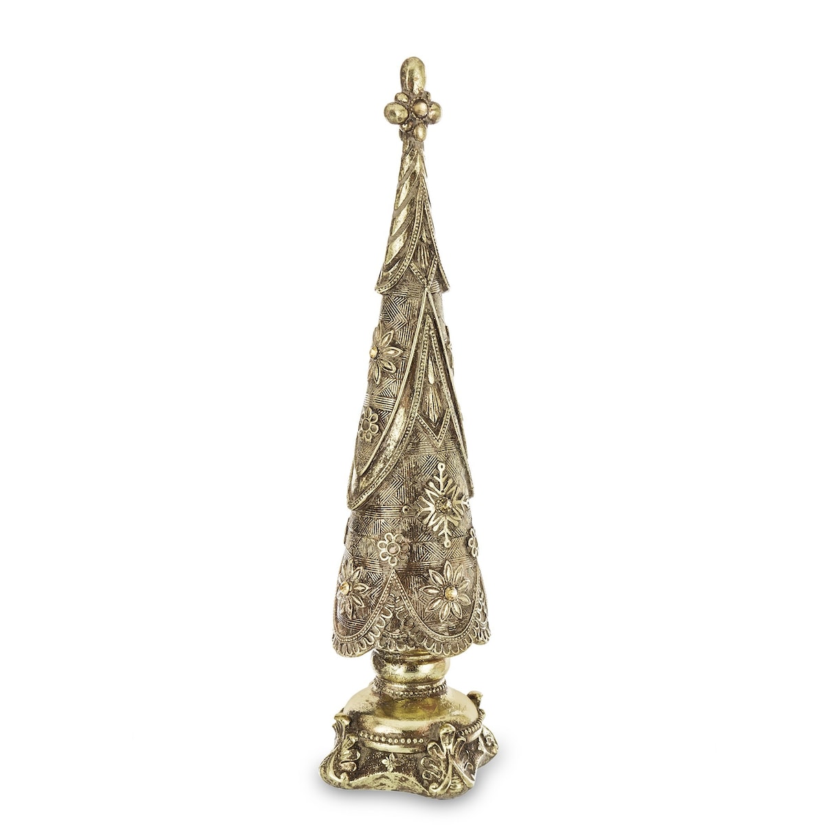 Dekoracja - choinka złota 38x8,5x8,5 cm HETTAR