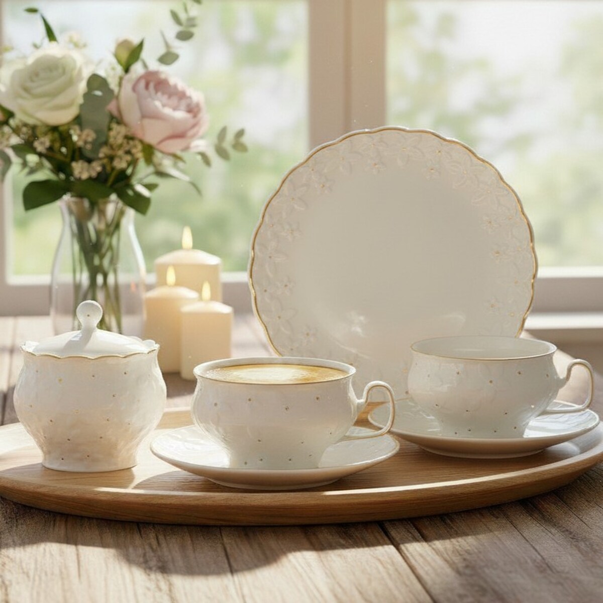 VILLA ITALIA Filiżanka do herbaty porcelanowa 280 ml FIORELLA