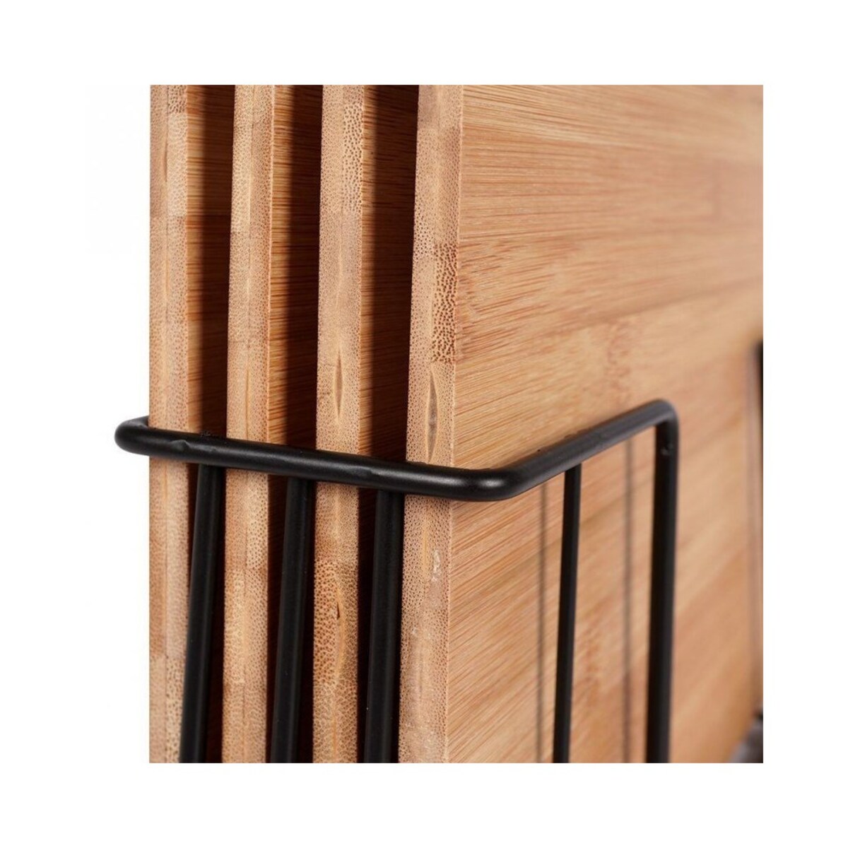 Brunbeste zestaw 4 desek kuchennych bambusowych w stojaku 48167