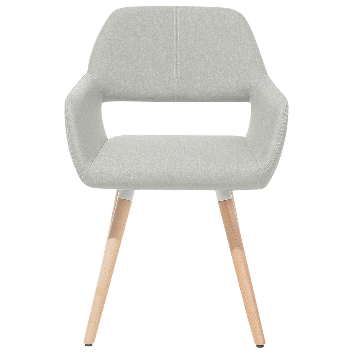 Zestaw 2 krzeseł do jadalni szary CHICAGO