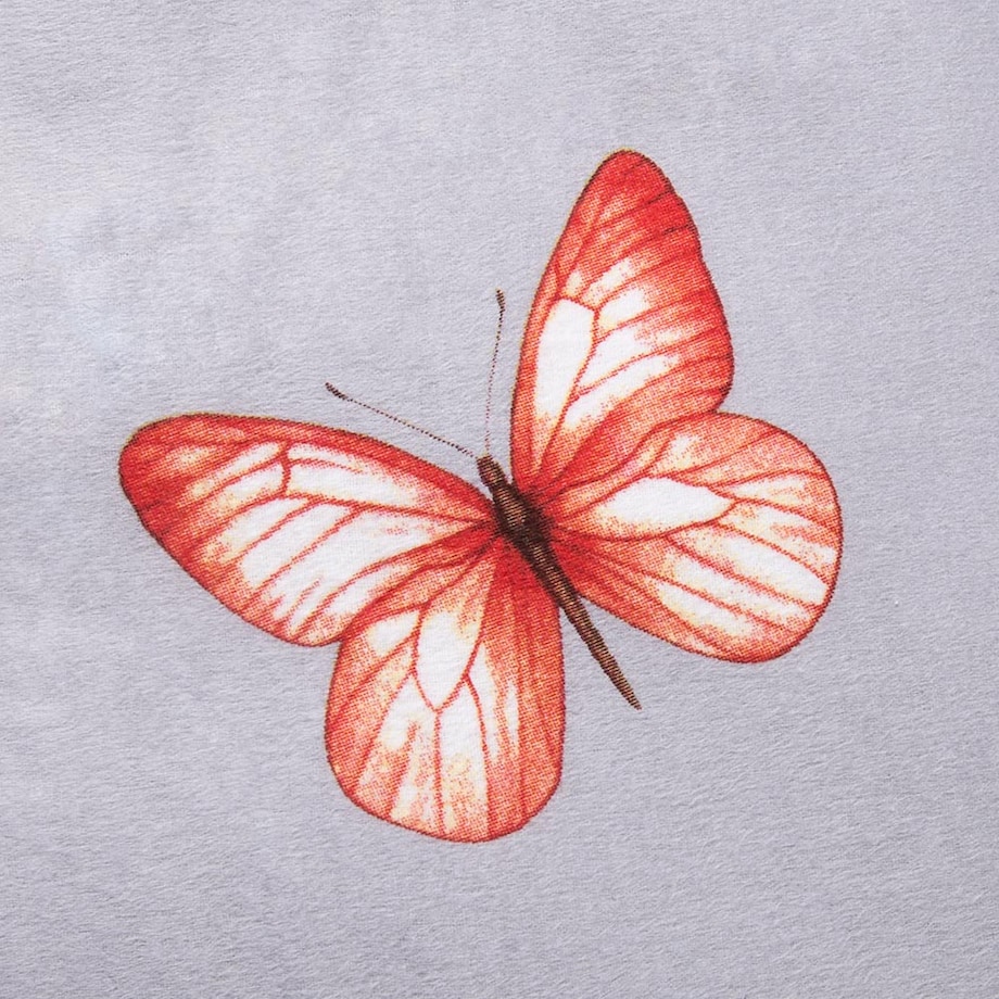 Pościel flanelowa 160x200 Florina Mist szara z kolorowymi kwiatami, Flanelove