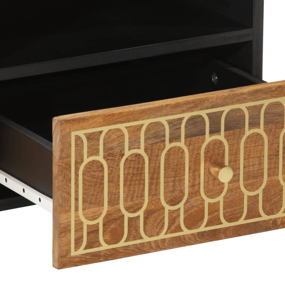 vidaXL Stolik kawowy, 80x54x40 cm, lite drewno mango