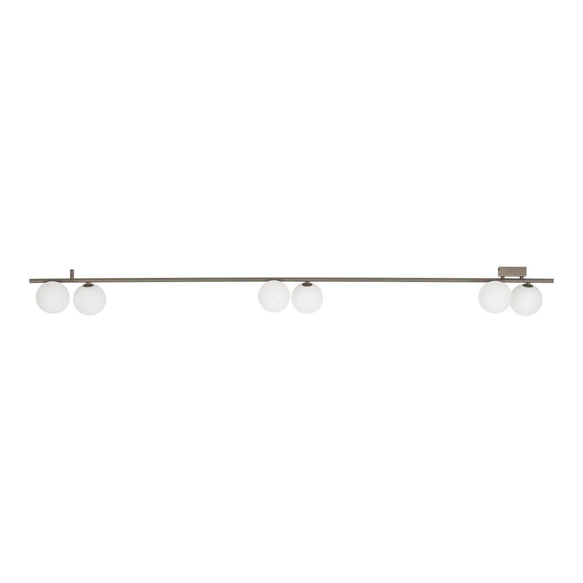 Lampa sufitowa TK Lighting IMELO New Brown 11332 6xG9 200 cm brązowa białe kule na listwie