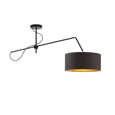 Lampa wisząca przegubowa sufitowa regulowana z abażurem walec MODERN